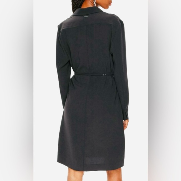 CK Calvin Klein Black Button Down Dress - Picture 2 of 11